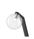 Cortland Table Lamp 1 Light G9 Black/Polished Chrome/Clear Ribbed Round Glass-6