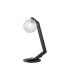 Cortland Table Lamp 1 Light G9 Black/Polished Chrome/Clear Cross Pattern Round Glass-1