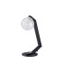 Cortland Table Lamp 1 Light G9 Black/Polished Chrome/Clear Dune Effect Round Glass-4