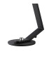 Cortland Table Lamp 1 Light G9 Black/Polished Chrome/Clear Dune Effect Round Glass-6
