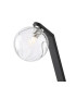Cortland Table Lamp 1 Light G9 Black/Polished Chrome/Clear Waved Round Glass-5