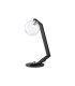 Cortland Table Lamp 1 Light G9 Black/Polished Chrome/Clear Swirl Round Glass-1