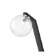 Cortland Table Lamp 1 Light G9 Black/Polished Chrome/Clear Swirl Round Glass-5