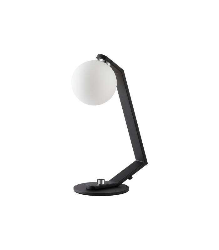 Cortland Table Lamp 1 Light G9 Black/Polished Chrome/Opal Smooth Round Glass-5