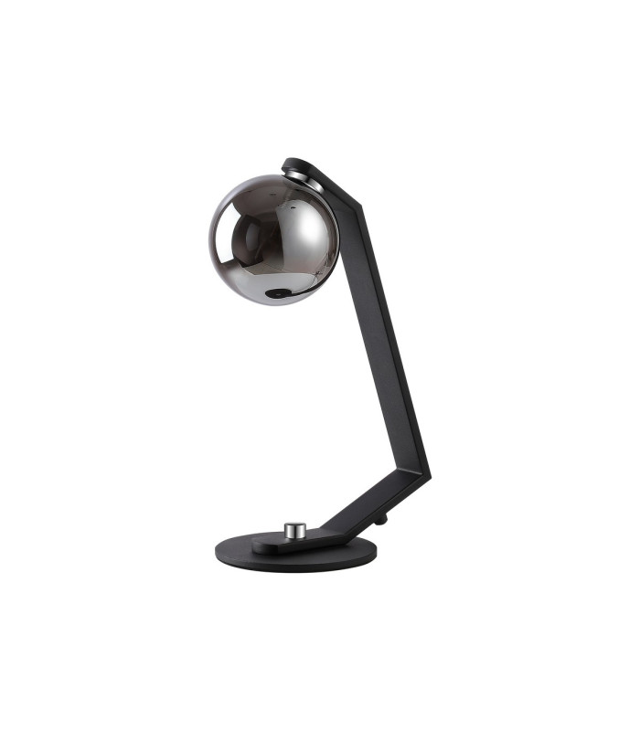 Cortland Table Lamp 1 Light G9 Black/Polished Chrome/Smoke Smooth Round Glass-4
