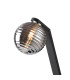 Cortland Table Lamp 1 Light G9 Black/Polished Chrome/Smoke Ribbed Round Glass-5