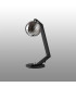 Cortland Table Lamp 1 Light G9 Black/Polished Chrome/Smoke Ribbed Round Glass-7