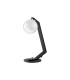 Cortland Table Lamp 1 Light G9 Black/Polished Chrome/White Two-Tone Snow Specks Round Glass-4
