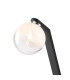 Cortland Table Lamp 1 Light G9 Black/Polished Chrome/White Two-Tone Snow Specks Round Glass-5