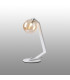 Cortland Table Lamp 1 Light G9 White/Polished Chrome/Amber Smooth Round Glass-3