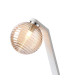 Cortland Table Lamp 1 Light G9 White/Polished Chrome/Amber Ribbed Round Glass-5
