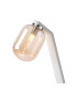 Cortland Table Lamp 1 Light G9 White/Polished Chrome/Amber Smooth Tubular Glass-5