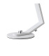 Cortland Table Lamp 1 Light G9 White/Polished Chrome/Amber Smooth Tubular Glass-6