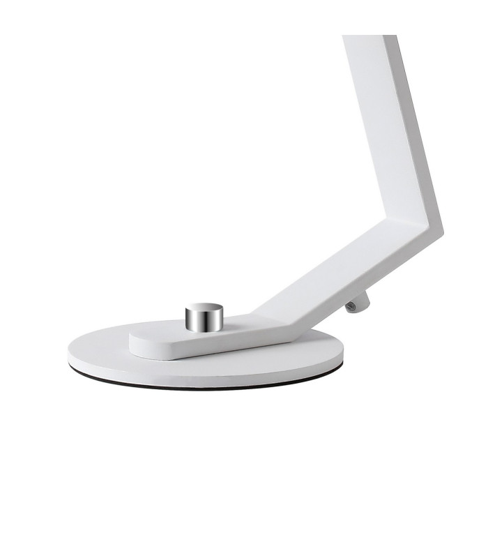 Cortland Table Lamp 1 Light G9 White/Polished Chrome/Amber Smooth Tubular Glass-6