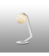 Cortland Table Lamp 1 Light G9 White/Polished Chrome/Brown Round Marble Effect Glass-3