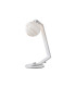 Cortland Table Lamp 1 Light G9 White/Polished Chrome/Brown Round Marble Effect Glass-4