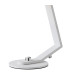 Cortland Table Lamp 1 Light G9 White/Polished Chrome/Brown Round Marble Effect Glass-6
