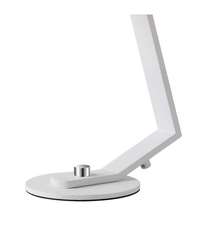 Cortland Table Lamp 1 Light G9 White/Polished Chrome/Brown Round Marble Effect Glass-6
