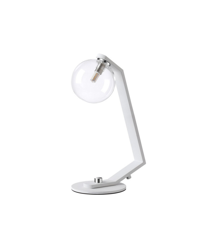 Cortland Table Lamp 1 Light G9 White/Polished Chrome/Clear Smooth Round Glass-4