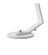 Cortland Table Lamp 1 Light G9 White/Polished Chrome/Clear Ribbed Round Glass-6