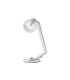 Cortland Table Lamp 1 Light G9 White/Polished Chrome/Clear Cross Pattern Round Glass-5
