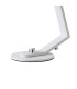 Cortland Table Lamp 1 Light G9 White/Polished Chrome/Clear Cross Pattern Round Glass-7