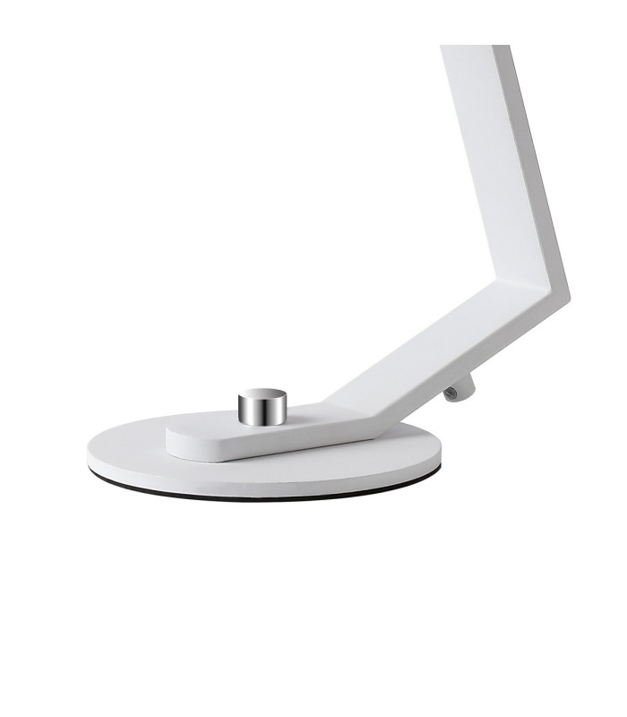 Cortland Table Lamp 1 Light G9 White/Polished Chrome/Clear Cross Pattern Round Glass-7