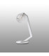 Cortland Table Lamp 1 Light G9 White/Polished Chrome/Clear Cross Pattern Round Glass-8