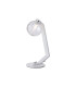 Cortland Table Lamp 1 Light G9 White/Polished Chrome/Clear Dune Effect Round Glass-1