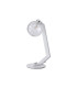 Cortland Table Lamp 1 Light G9 White/Polished Chrome/Clear Dune Effect Round Glass-4
