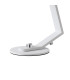 Cortland Table Lamp 1 Light G9 White/Polished Chrome/Clear Swirl Round Glass-6