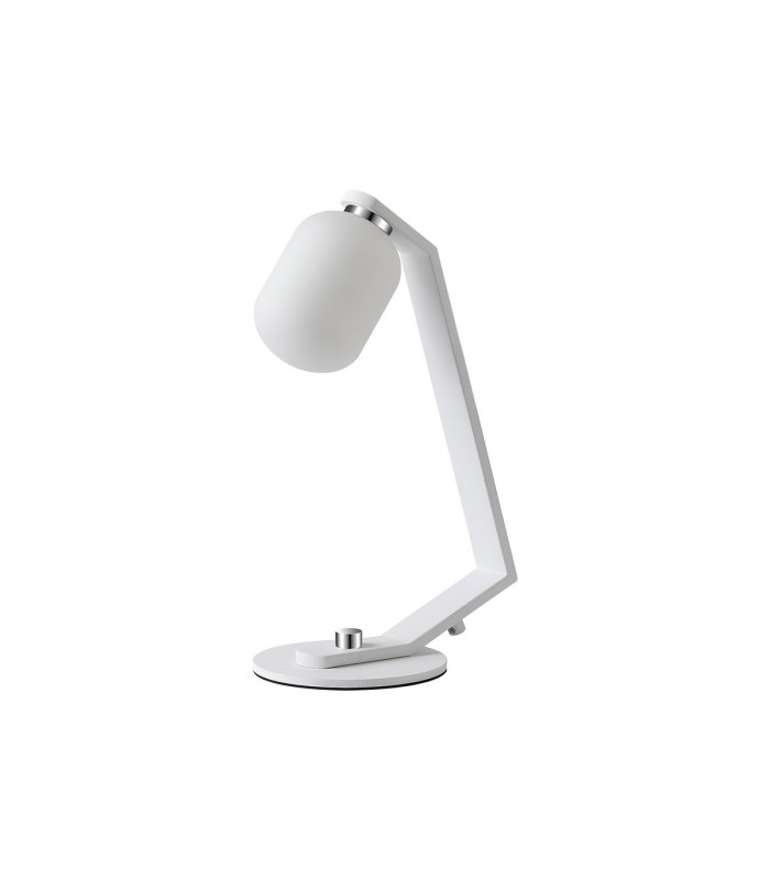 Cortland Table Lamp 1 Light G9 White/Polished Chrome/Opal Smooth Tubular Glass-4