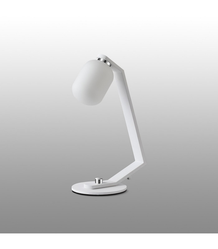 Cortland Table Lamp 1 Light G9 White/Polished Chrome/Opal Smooth Tubular Glass-7