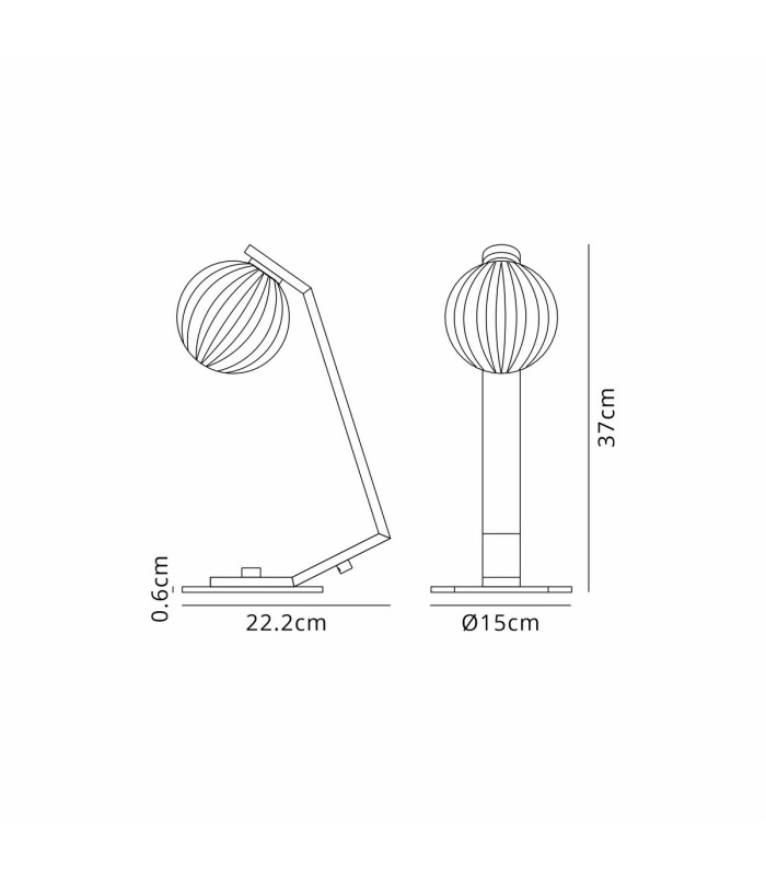Cortland Table Lamp 1 Light G9 White/Polished Chrome/Opal Round Segment Glass-2