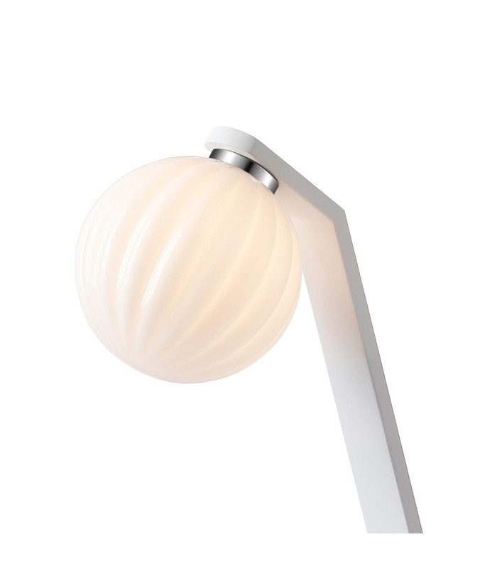 Cortland Table Lamp 1 Light G9 White/Polished Chrome/Opal Round Segment Glass-5