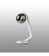 Cortland Table Lamp 1 Light G9 White/Polished Chrome/Smoke Smooth Round Glass-3