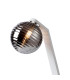 Cortland Table Lamp 1 Light G9 White/Polished Chrome/Smoke Ribbed Round Glass-5