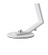 Cortland Table Lamp 1 Light G9 White/Polished Chrome/Smoke Ribbed Round Glass-6