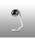 Cortland Table Lamp 1 Light G9 White/Polished Chrome/Smoke Ribbed Round Glass-7