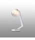Cortland Table Lamp 1 Light G9 White/Polished Chrome/White Two-Tone Snow Specks Round Glass-3