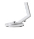 Cortland Table Lamp 1 Light G9 White/Polished Chrome/White Two-Tone Snow Specks Round Glass-7