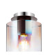 Ghent 20cm Round Ceiling Flush 1 Light Flush Fitting E27 Mocha/Iridescent Fade Glass-5