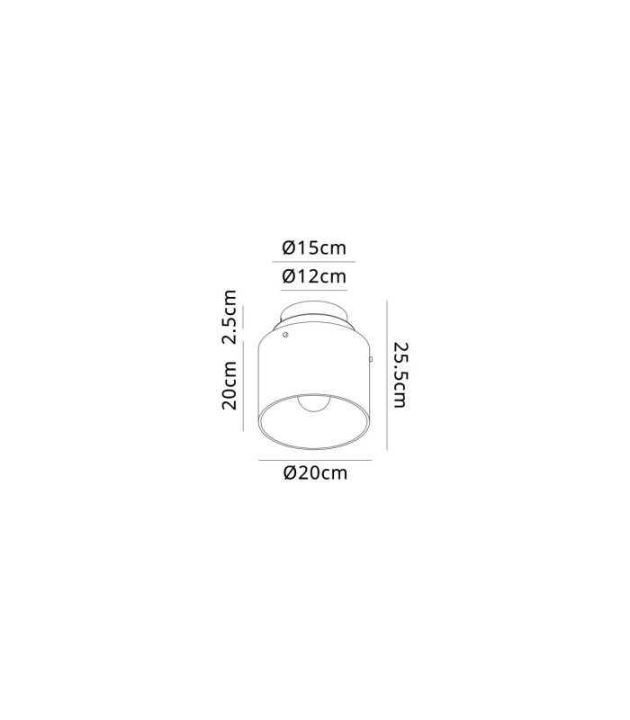 Ghent 20cm Round Ceiling Flush 1 Light Flush Fitting E27 Polished Nickel/Black/Iridescent Fade Glass-2