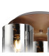 Ghent 37cm Round Ceiling Flush 3 Light Flush Fitting Mocha/Smoke Fade Glass-5
