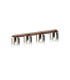 Ghent Linear Ceiling Flush 4 Light Flush Fitting Mocha/Smoke Fade Glass-1