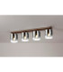 Ghent Linear Ceiling Flush 4 Light Flush Fitting Mocha/Smoke Fade Glass-3