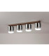 Ghent Linear Ceiling Flush 4 Light Flush Fitting Mocha/Smoke Fade Glass-7