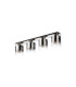 Ghent Linear Ceiling Flush 4 Light Flush Fitting Polished Nickel/Black/Smoke Fade Glass-4