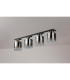 Ghent Linear Ceiling Flush 4 Light Flush Fitting Polished Nickel/Black/Smoke Fade Glass-7