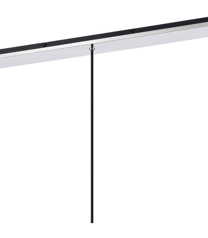 Ghent Linear Pendant 3 Light Adjustable E27 Black/Amber Fade Glass-7